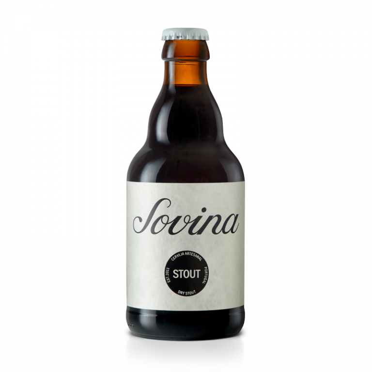 garrafa de Sovina Stout com nova imagem